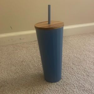 Blue Plastic Tumbler